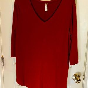 Rust colored boutique tunic